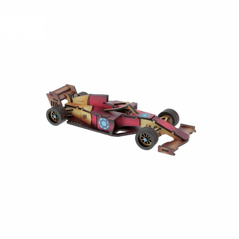 Formule 1 rouge maquette bois Agent Paper